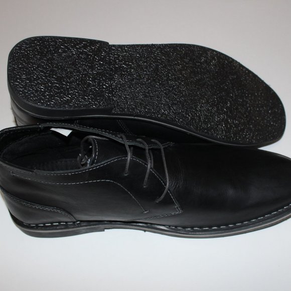 STEVE MADDEN HARKEN BLACK CHUKKA LEATHER BOOT US 15(RUN SMALL)
